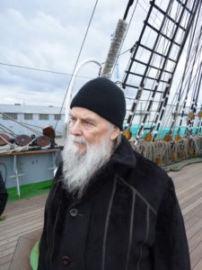 Священник Павел Адельгейм в гостях на барке "Крузенштерн" Весна 2013 года. г.Калининград