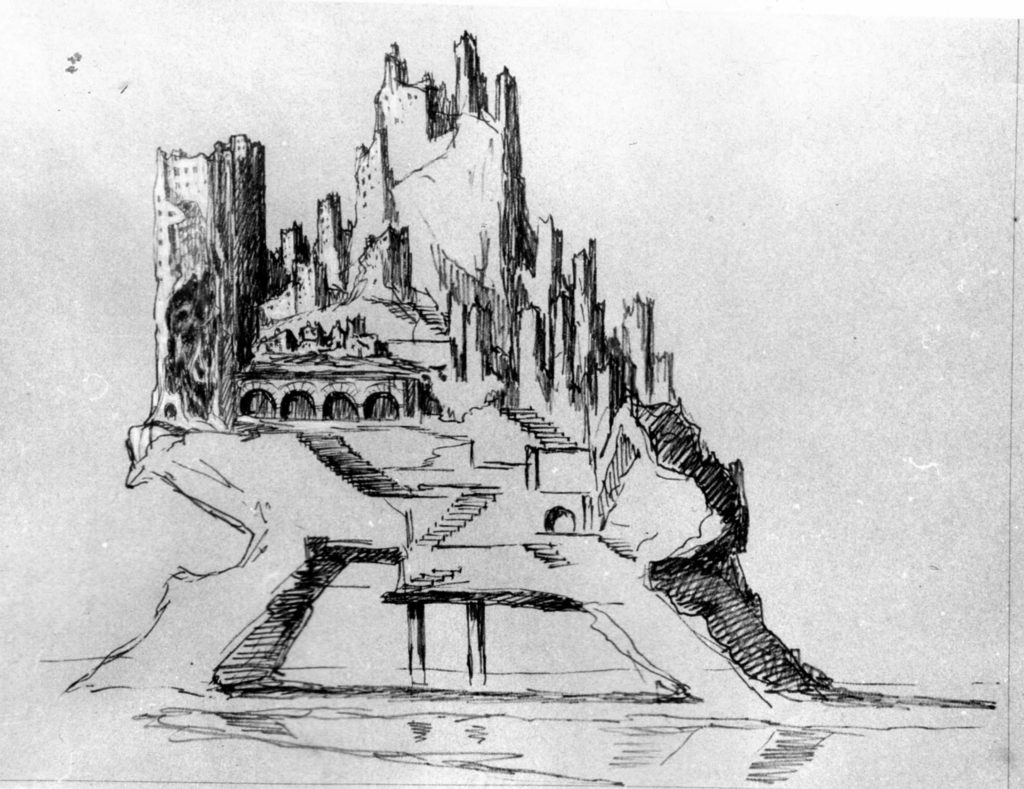 "Замок" Рисунок Аркадия Штейнберга.